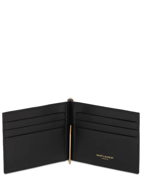 GIVENCHY Monogram Leather Bill Clip Wallet 